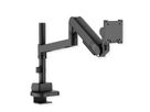 ROLINE Schwerlast-LCD-Arm, Trägerstange, 4 Gelenke, Tischmontage, bis 22/27 kg, schwarz