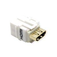 BACHMANN HDMI 2.0 Keystone Modul Buchse/Buchse weiss, 4K HDMI UHD