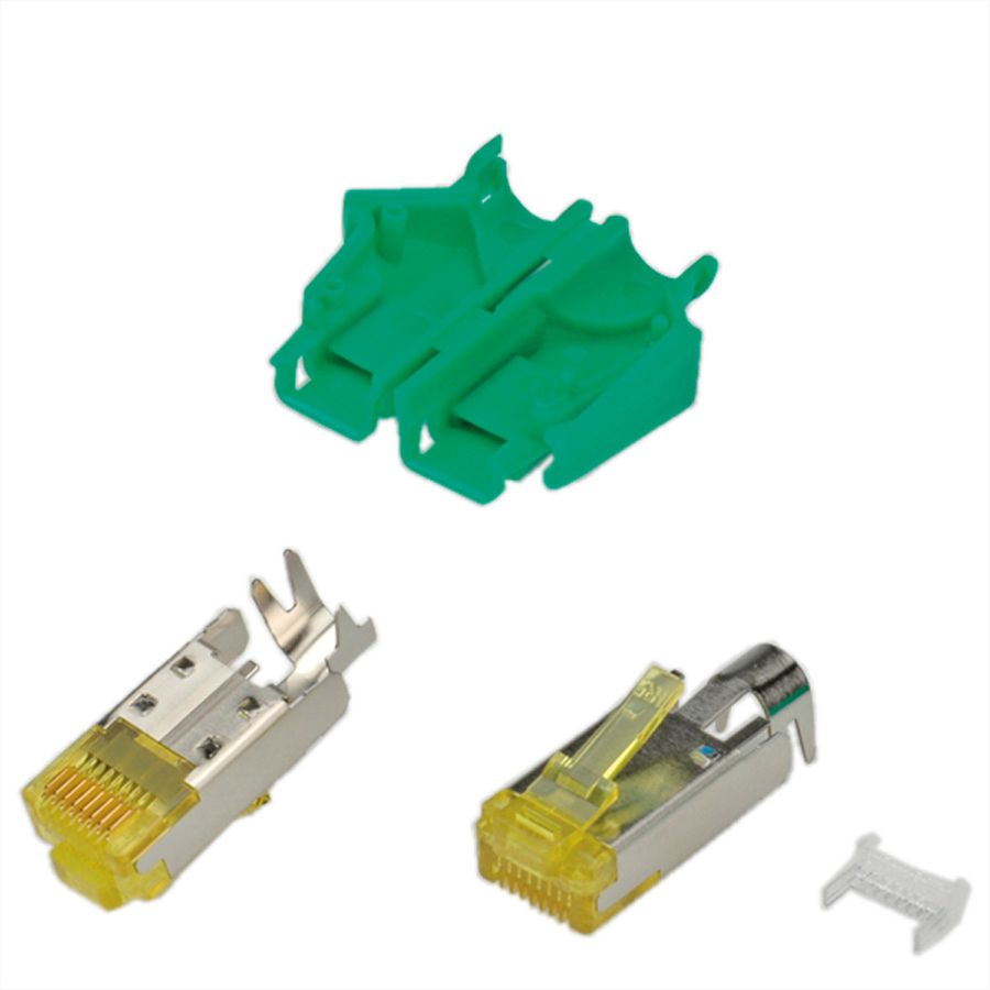HiRose TM31 Stecker geschirmt, Tülle grün, 50 Stück