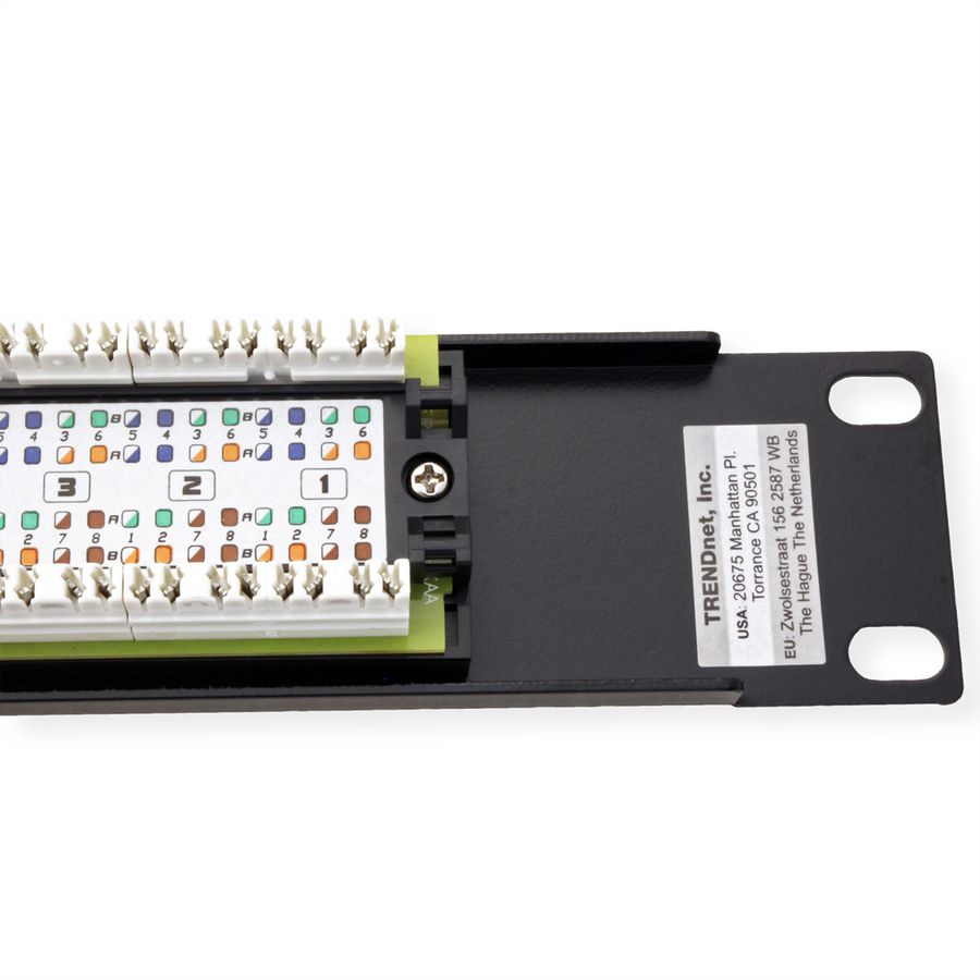 TRENDnet TC-P08C6 10" Patch Panel, 8-Port Cat. 6 Unshielded
