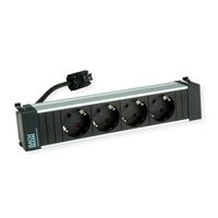 BACHMANN POWER FRAME 4xCEE7/3 ALU 0,20m 3G1,5mm² sw GST18