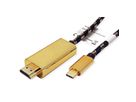 ROLINE GOLD USB Typ C - HDMI Adapterkabel, ST/ST, 1 m