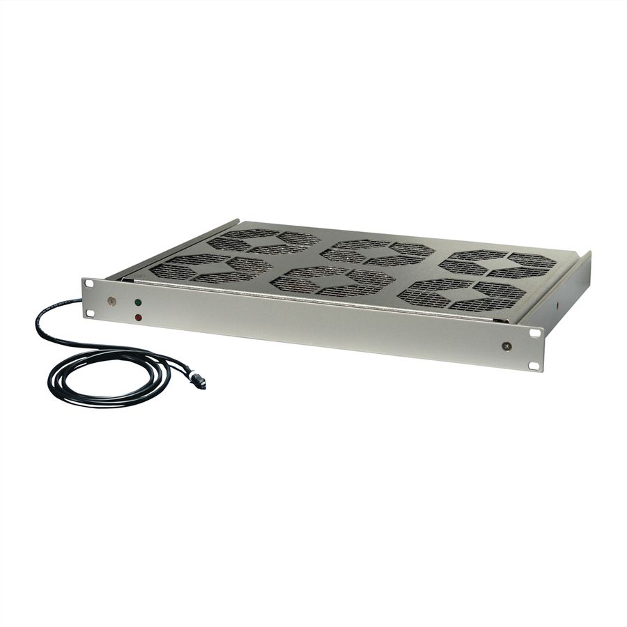 SCHROFF 19" Umlüfter, 6 Ventilatoren, 1 HE, 24 VDC, drehzahlgeregelt und funktionsüberwacht
