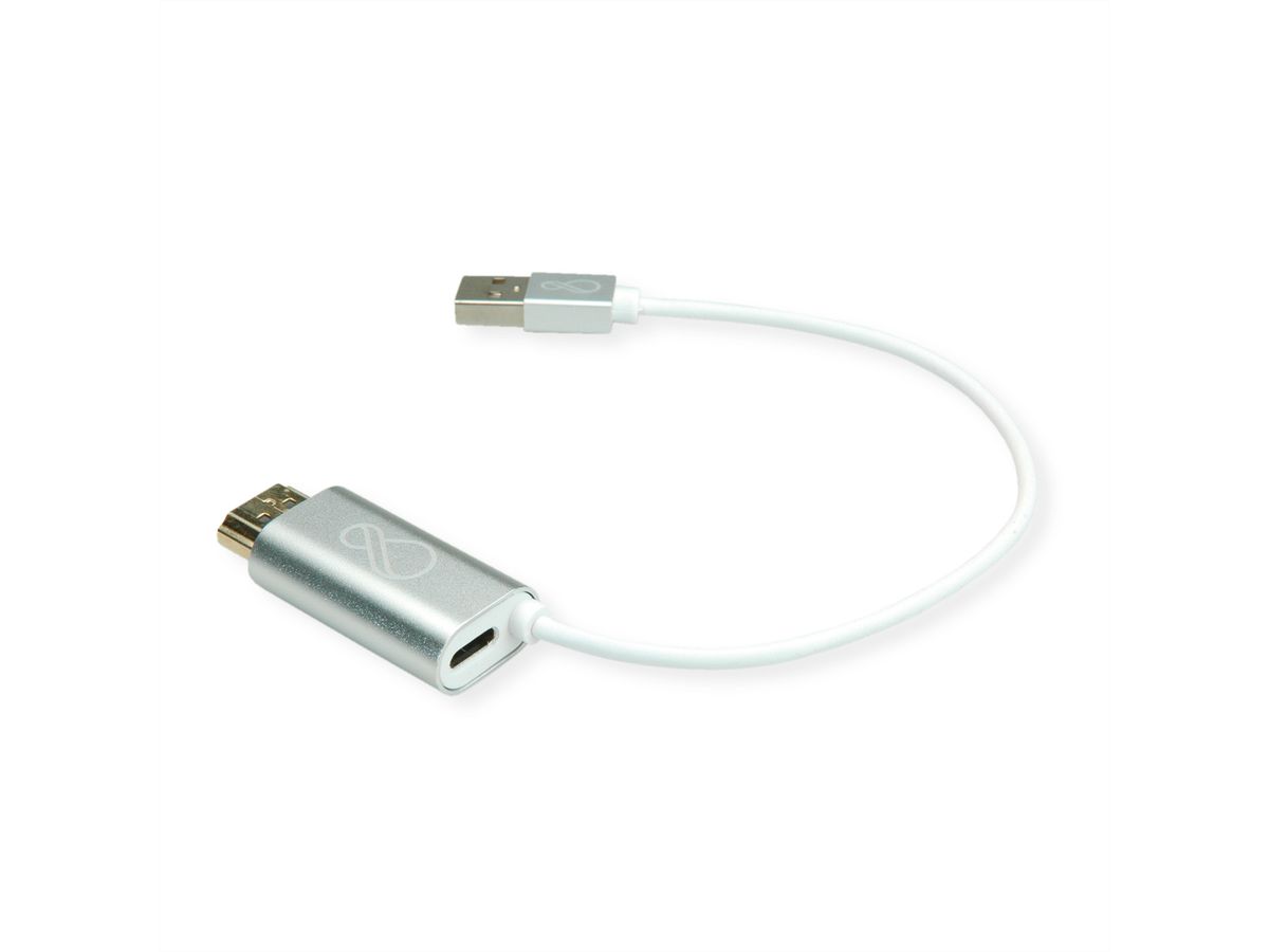 BACHMANN Ochno Adapter HDMI zu USB-C und USB-A