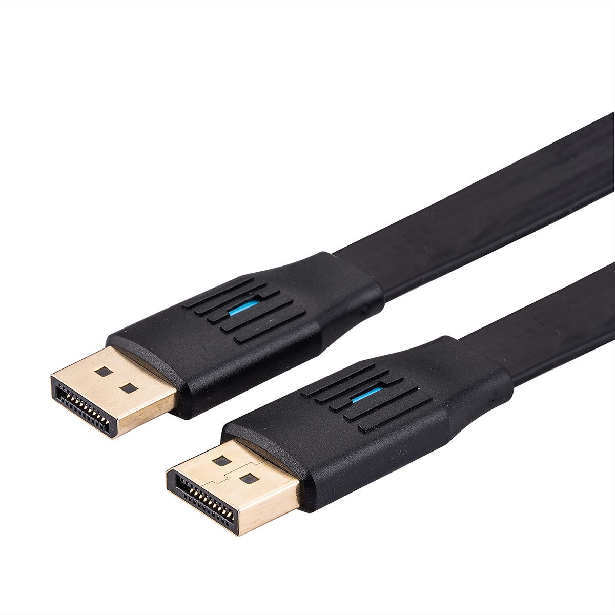 VALUE DisplayPort Kabel, v1.4, flach, DP ST/ST, schwarz, 3 m