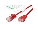 ROLINE GREEN UTP Patchkabel Kat.6A (Class EA), LSOH, slim, rot, 0,5 m