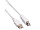 VALUE USB 2.0 Kabel, Typ A-B, weiß, 1,8 m