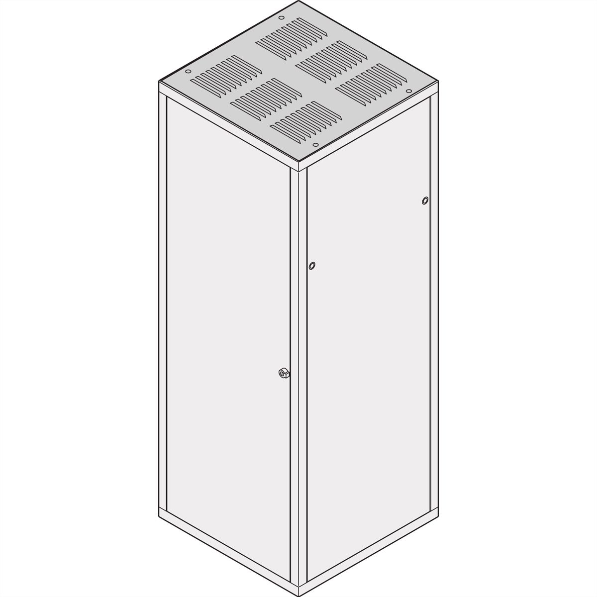 SCHROFF Dach, gekiemt, RAL 7021 - DACH,M.KIEMEM 800B 800T 7021