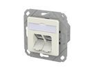 METZ CONNECT E-DAT C6A LSA++ Dose, 2 Port, UPk, reinweiß
