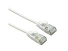 ROLINE U/FTP DataCenter Kabel Kat.7, LSOH, mit RJ45 Steckern (500 MHz / Class EA), slim, weiß, 3 m