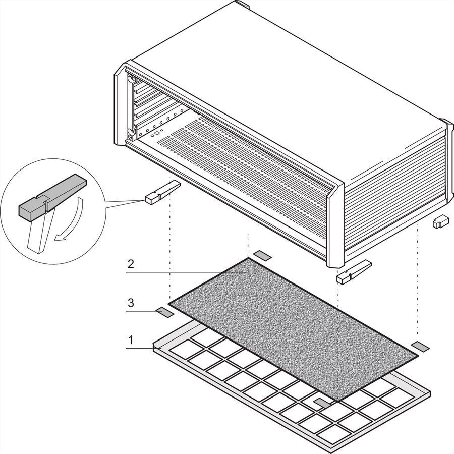 SCHROFF Luftfilter - LUFTFILTER 42TE PROPAC/PRO