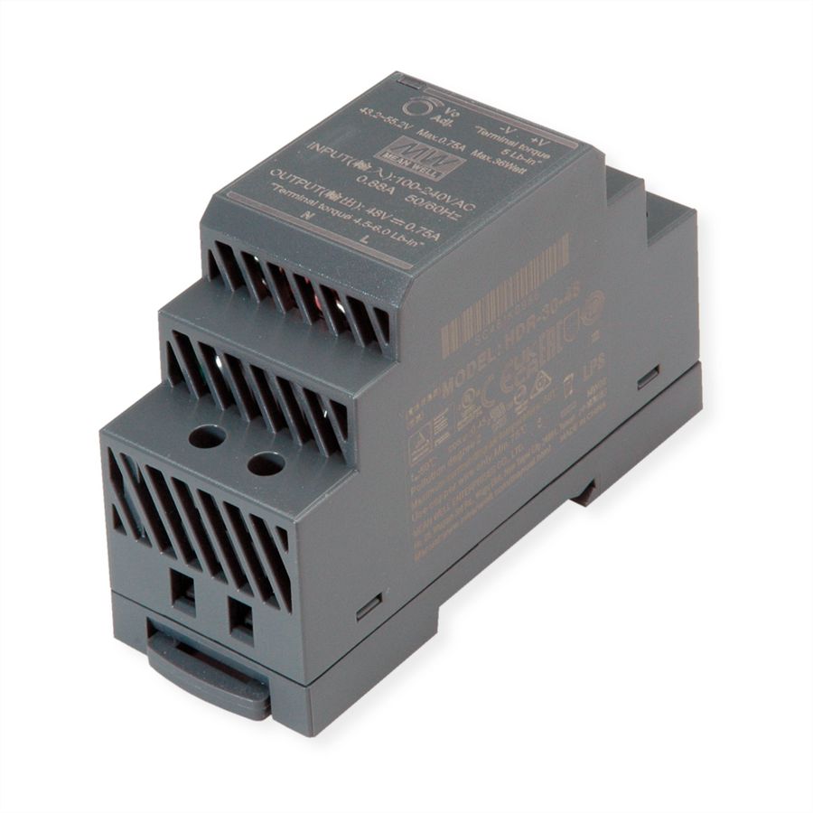 MEAN WELL HDR-30-48 Hutschienennetzteil 30W 48V DC