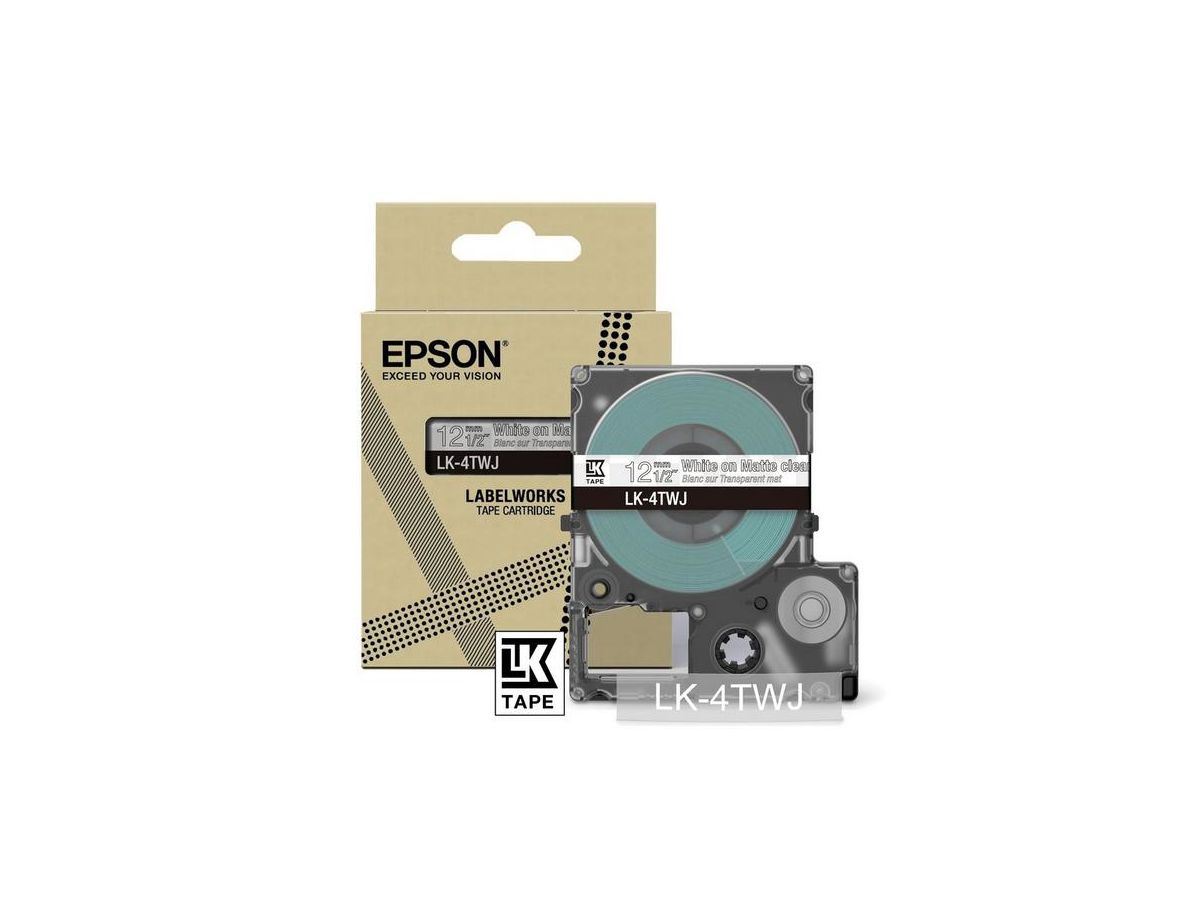 Epson LK-4TWJ Schwarz, Transparent