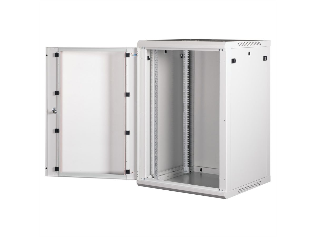 ROLINE 19-Zoll Wandgehäuse Basic Plus 18HE, 600x600 BxT grau