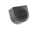 BACHMANN PIX HOLDER SINGLE, 1x UK, BS1363, schwarz, 2 m