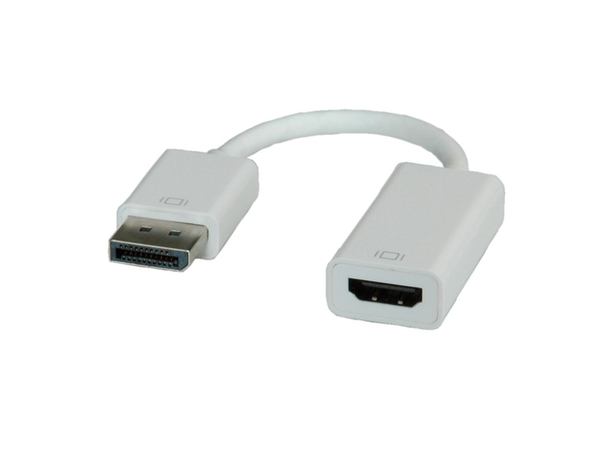 ROLINE DisplayPort-HDMI Adapter, v1.2, DP Stecker-HDMI Buchse, Aktiv