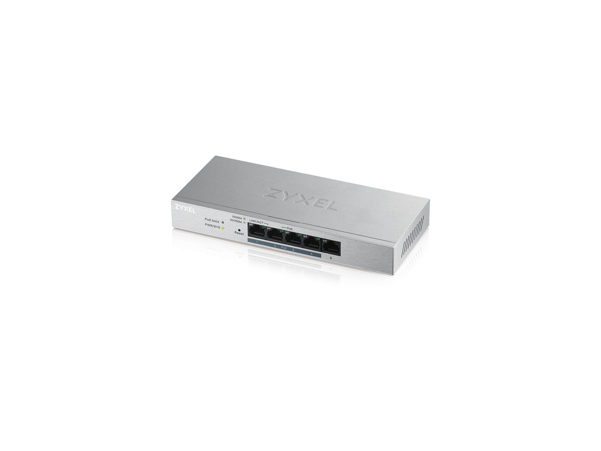 Zyxel GS1200-5HP v2 Managed Gigabit Ethernet (10/100/1000) Power over Ethernet (PoE) Grau