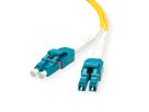 ROLINE LWL-Kabel Duplex, Single Mode 9/125µm OS2, LC/LC, gelb, 0,5 m