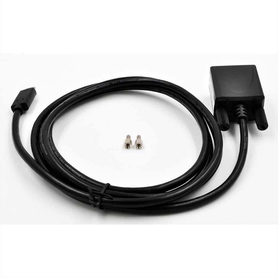 EXSYS EX-2311-2 USB 2.0 C - Stecker zu 1 x Seriell RS-232 1.8 Meter Kabel mit 9 Pin Stecker LED Anzeige