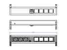 BACHMANN DESK 3x Schutzkontakt 4x ABD GST18