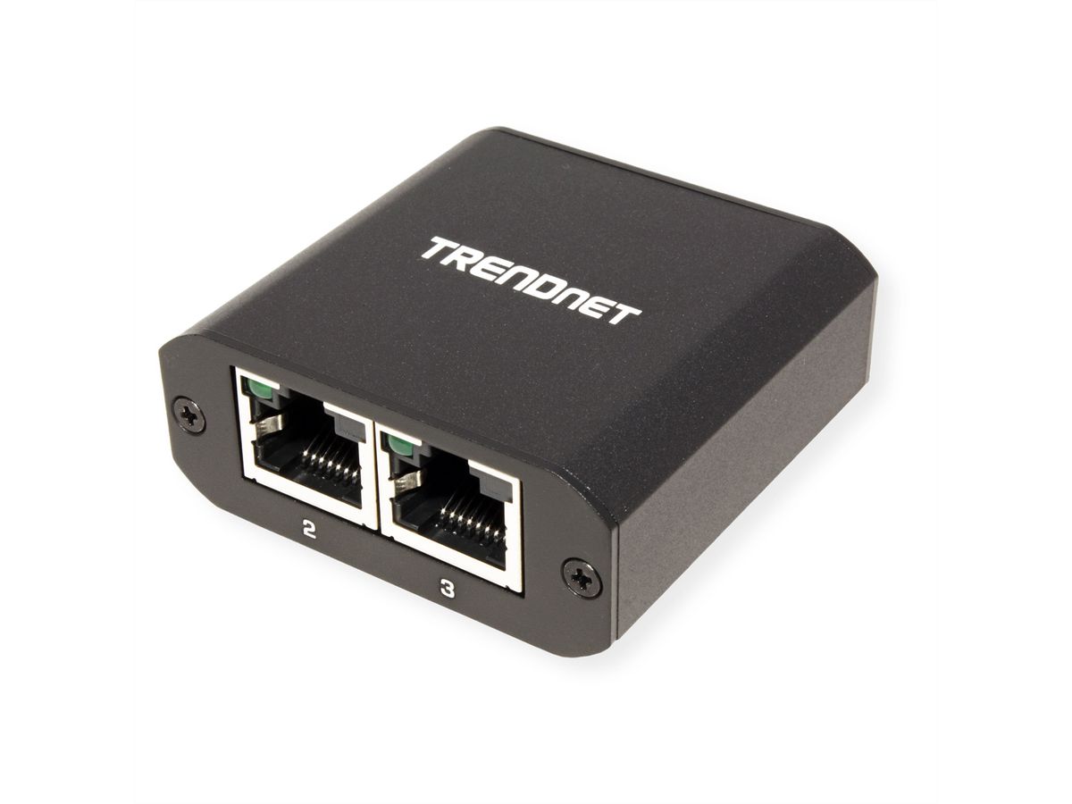 TRENDnet TEG-102S 2-Port-Gigabit-Splitter, mit USB-C-Stromversorgung