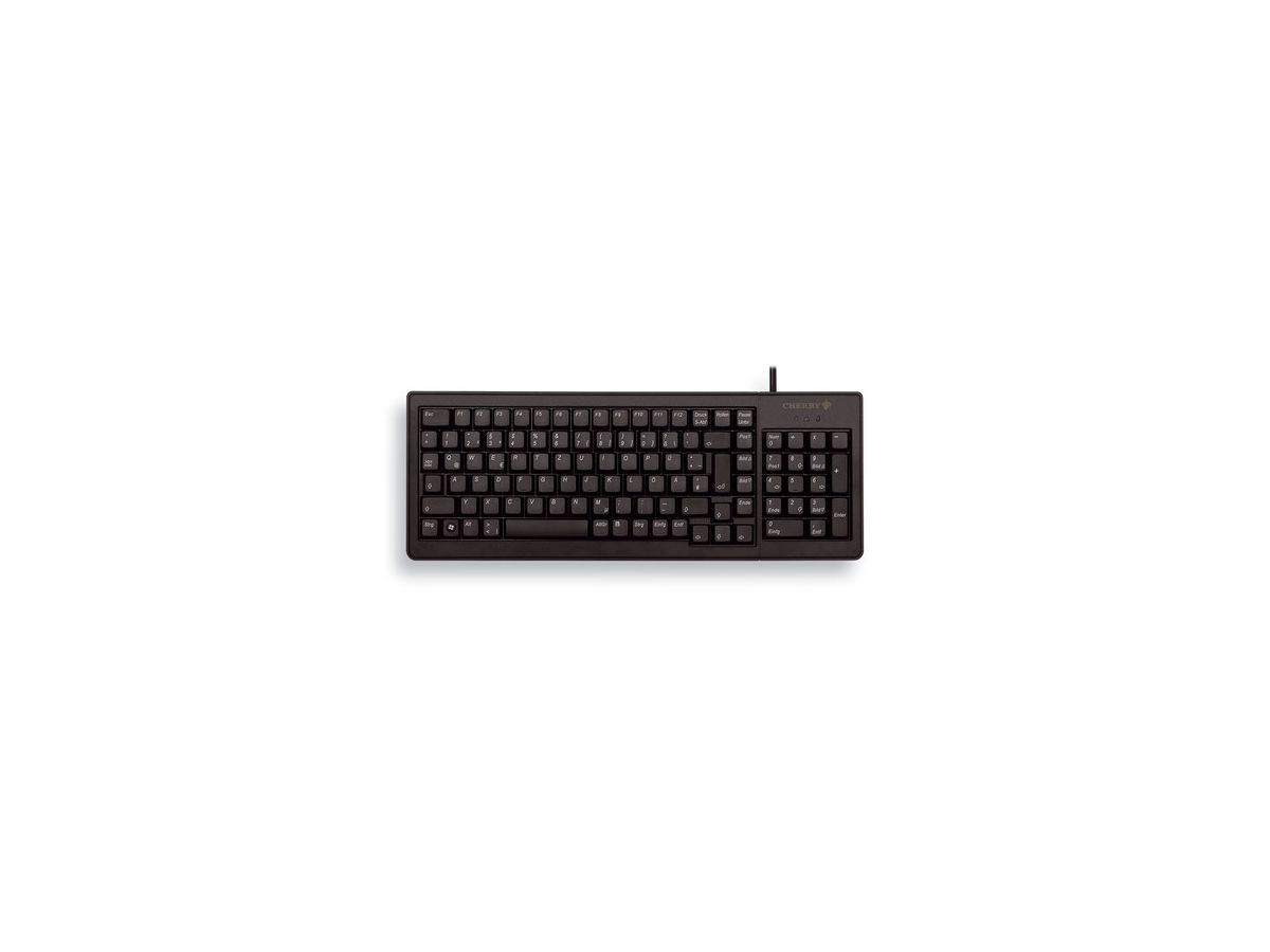 CHERRY XS G84-5200 COMPACT KEYBOARD, Kabelgebunden, USB/PS2, Schwarz (QWERTZ - DE)