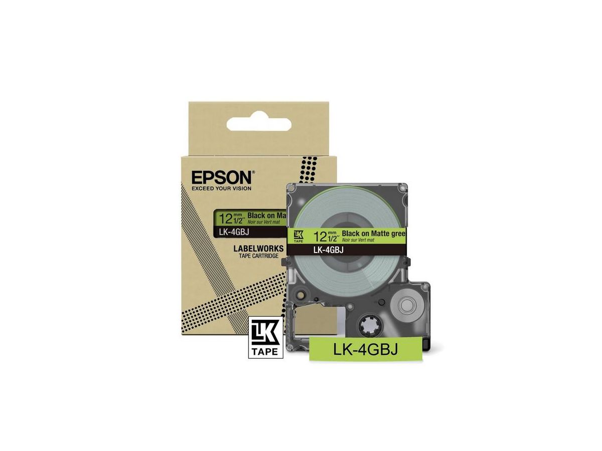 Epson LK-4GBJ Schwarz, Grün