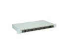 TELEGÄRTNER BASIS eco LWL-Panel mit Kupplungen, 24x SC Duplex, beige, OM2