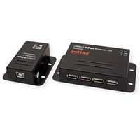 ROLINE USB 2.0 Verlängerung über RJ45, 4x USB, max. 50m
