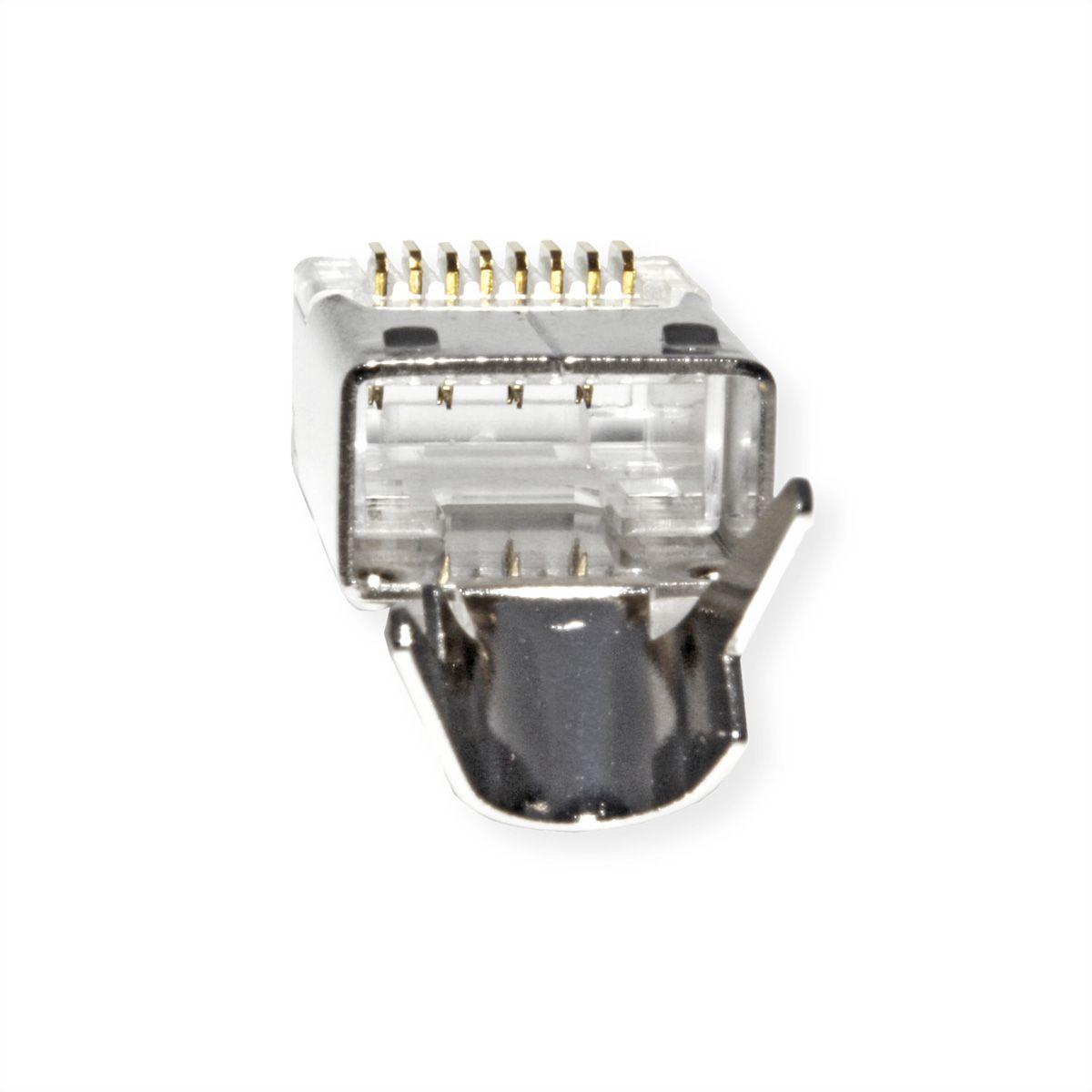 ROLINE Modular Plug geschirmt, Cat.6 (Class E), Kurzbauform, 10 Stck