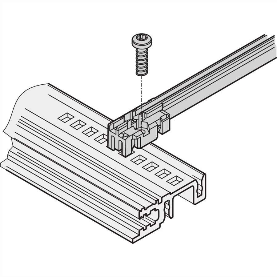 SCHROFF FUEHRUNGSSCH H-DUTY 160T 2MM ROT