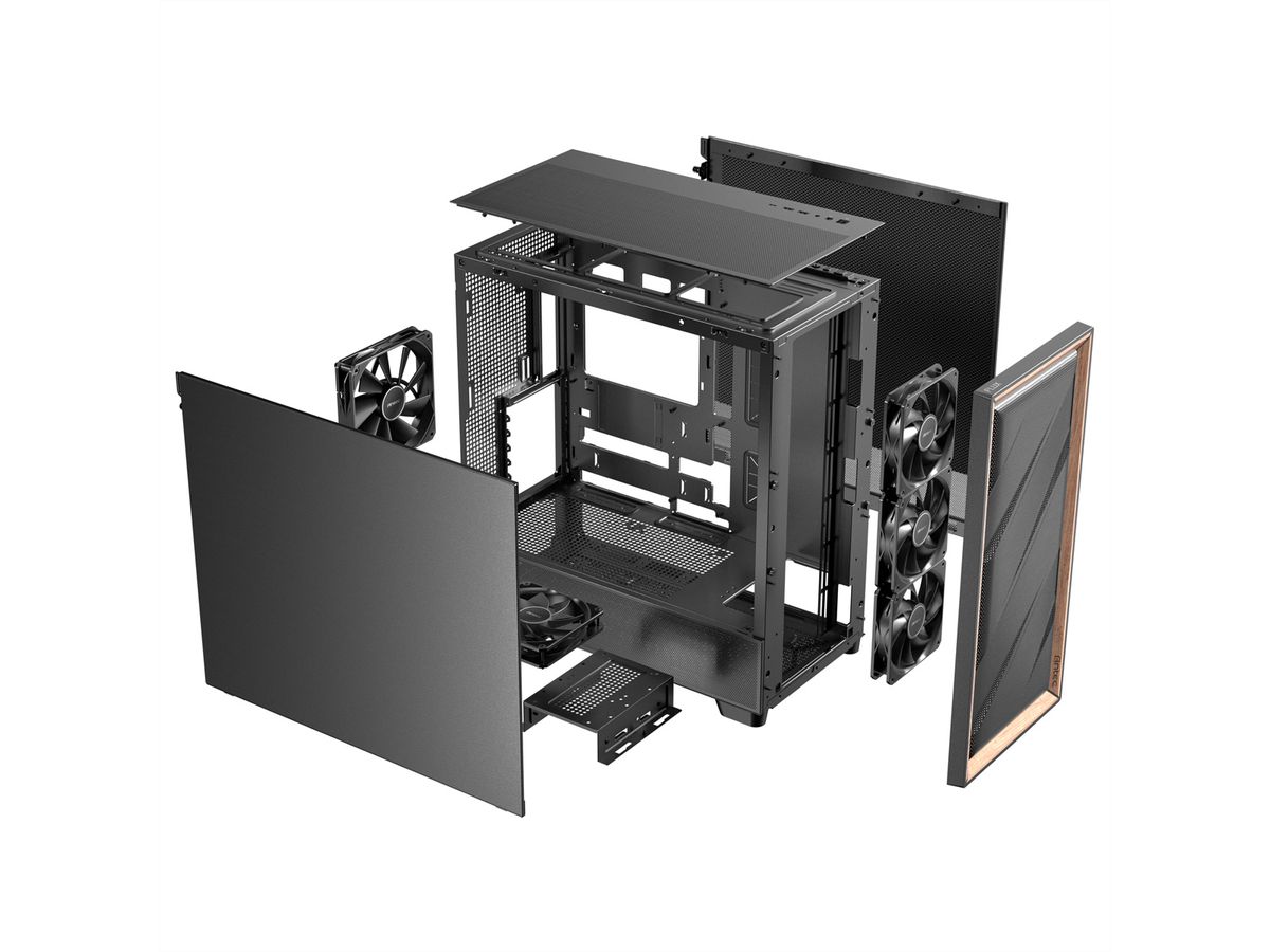 ANTEC Flux SE ATX Midi Tower PC Gehäuse, schwarz