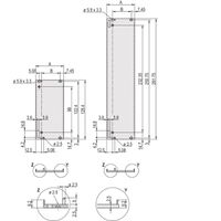 SCHROFF Frontplatte geschirmt für Steckbaugruppe mit Aushebegriff in Trapezform - FRONTPROFIL 3HE 10TE