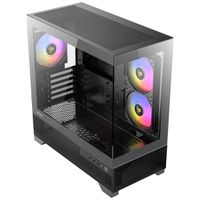 ANTEC CX500M ARGB PC Gehäuse Mini Tower Micro-ATX, schwarz