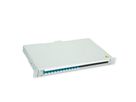 TELEGÄRTNER BASIS V LWL-Panel mit Kupplungen & Pigtails, 12x LC Duplex, blau, OS2 PC