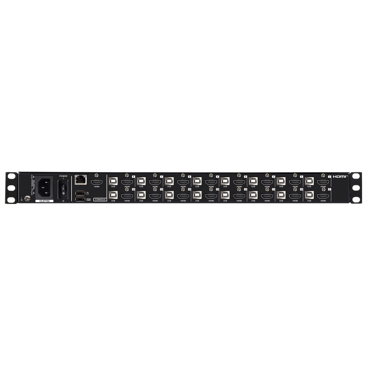 ATEN CL3716iNW CH 16-Port USB HDMI LCD KVM Konsole, CH-Layout