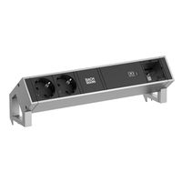 BACHMANN DESK2 2xSchutzkontakt USB C, USB Charger 60W 1xABD 0,2m GST18 INOX
