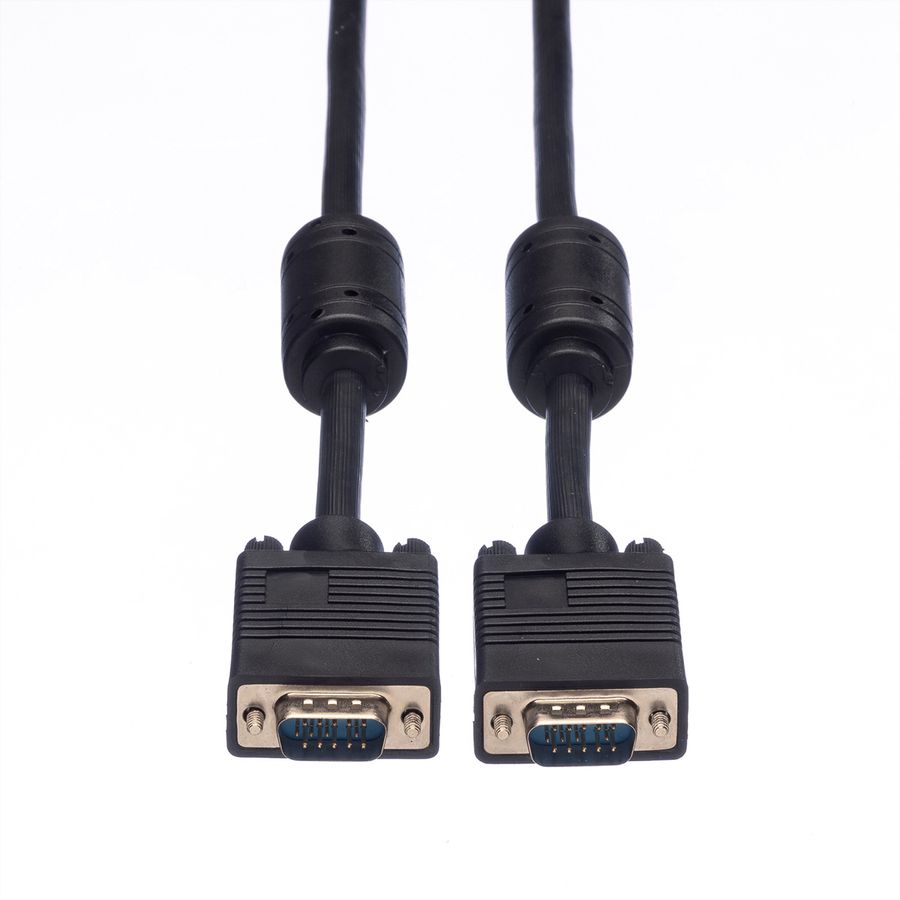 ROLINE SVGA-Kabel HD15 ST - ST mit Ferritkern, 6 m