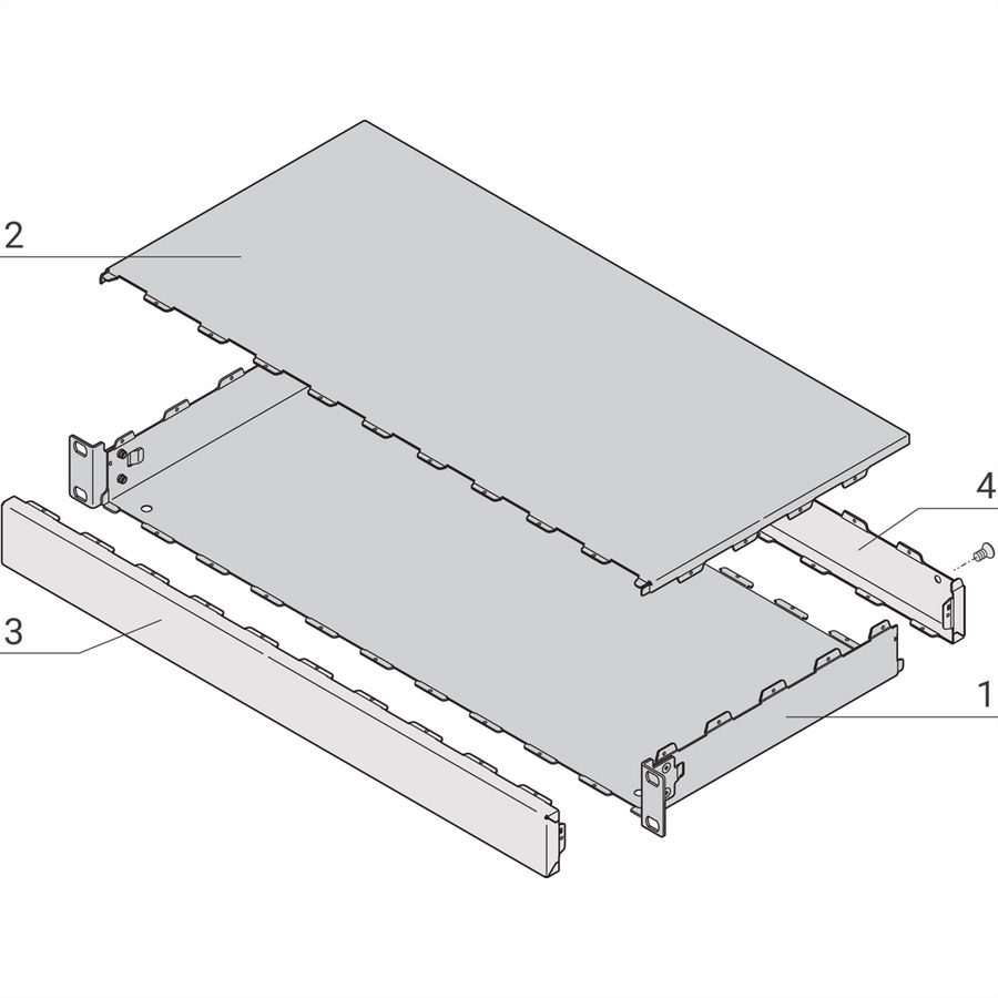 SCHROFF INTERSCALE M 3HE 19" 221T, Modulares Tischgehäuse