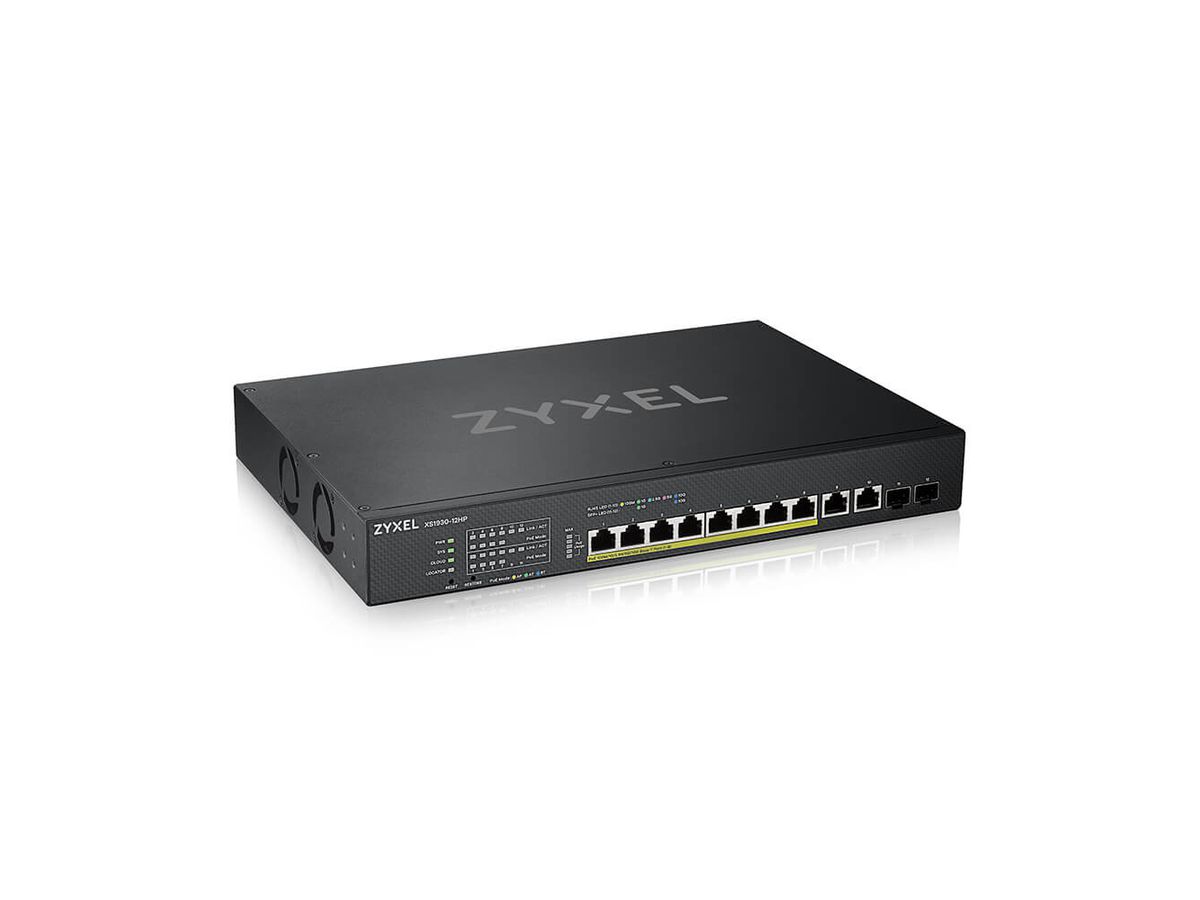 Zyxel XS1930-12HP-ZZ0101F Netzwerk-Switch Managed L3 10G Ethernet (100/1000/10000) Power over Ethernet (PoE) Schwarz