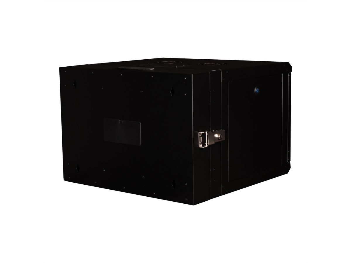 ROLINE 19-Zoll Wandgehäuse Pro 7 HE, 600x600 BxT zweiteilig schwenkbar schwarz