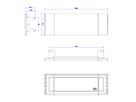 BACHMANN Power Frame Cover 3-fach, schwarz, zum Einkleben in den Tisch