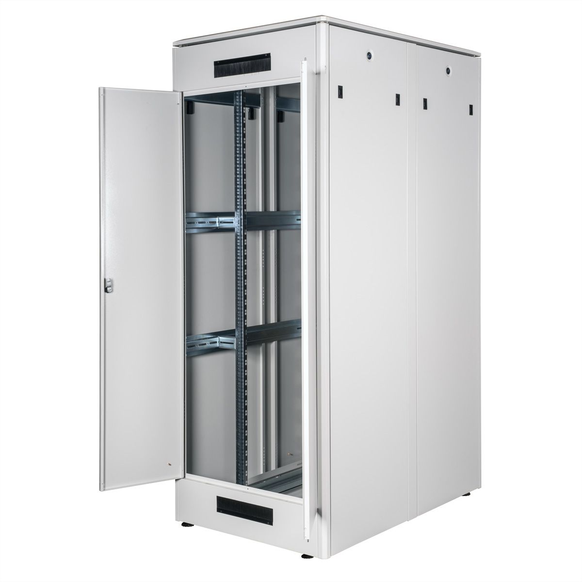 ROLINE 19-Zoll Netzwerkschrank Pro 42 HE, 800x1200 BxT Glastür grau