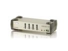 ATEN CS1734B KVM Switch VGA, PS/2-USB, Audio, USB-Hub, 4 Ports