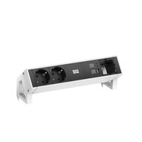 BACHMANN DESK2 2xSchutzkontakt USB A&C, USB Charger 22W 1xABD 0,2m GST18 weiss