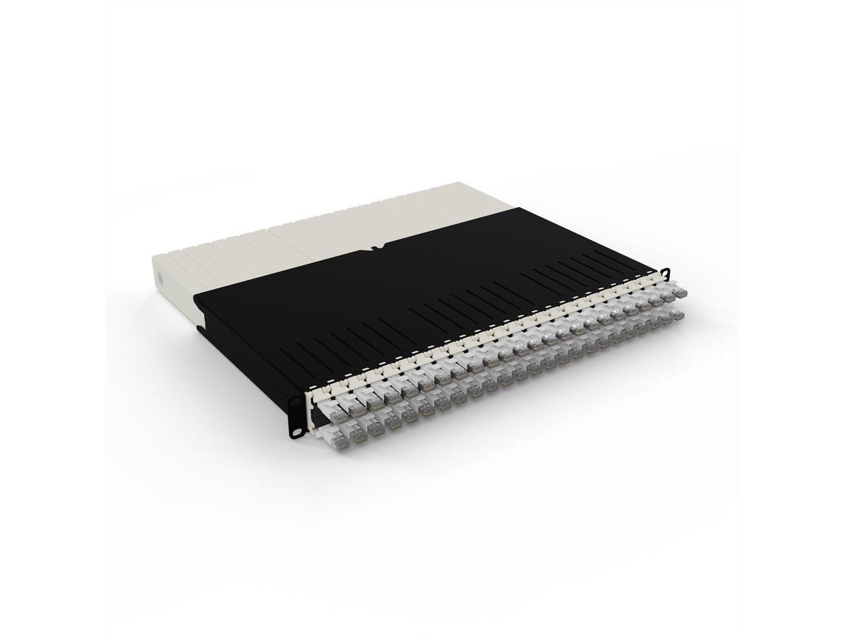 patchbox.one 8RU STP weiß Cat.6a 0,8m