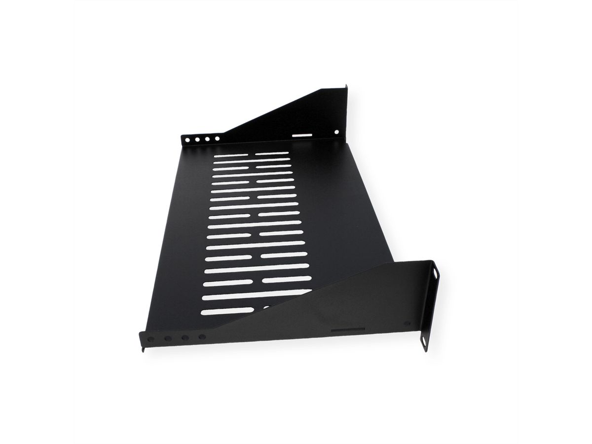 VALUE 19"-Geräteträger, 485 x 250mm, 2HE, max. 15kg, schwarz