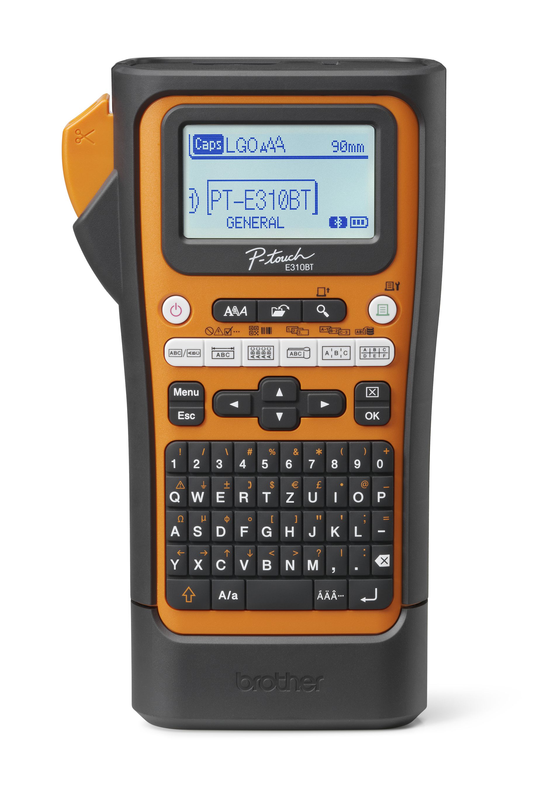Brother PT-E310BTVP Etikettendrucker Wärmeübertragung 180 x 180 DPI 20 mm/sek Verkabelt & Kabellos HSE/TZe Bluetooth QWERTZ