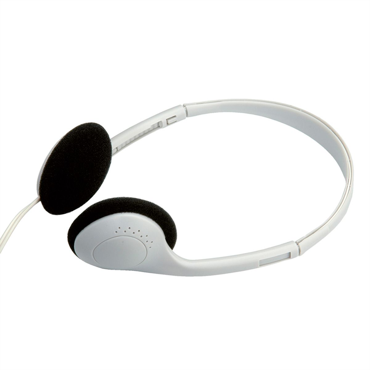VALUE Stereo Kopfhörer mit Lautstärkeregler, grau
