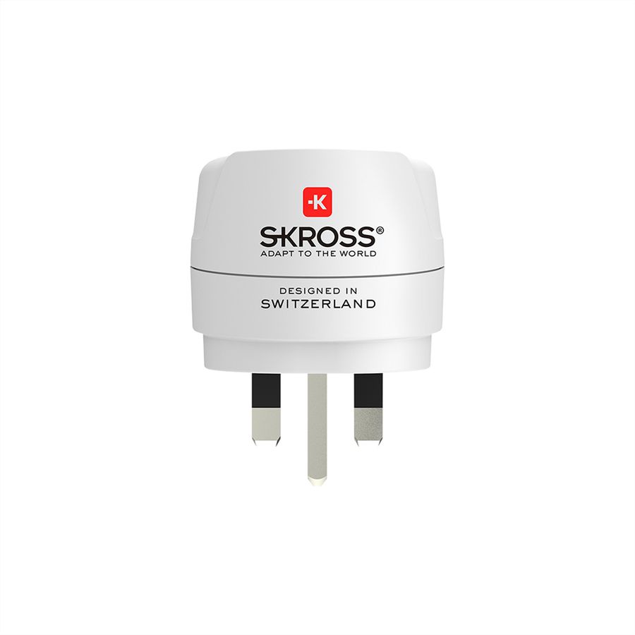 Skross Europe to UK Reiseadapter Retail, für 2- und 3-polige Geräte